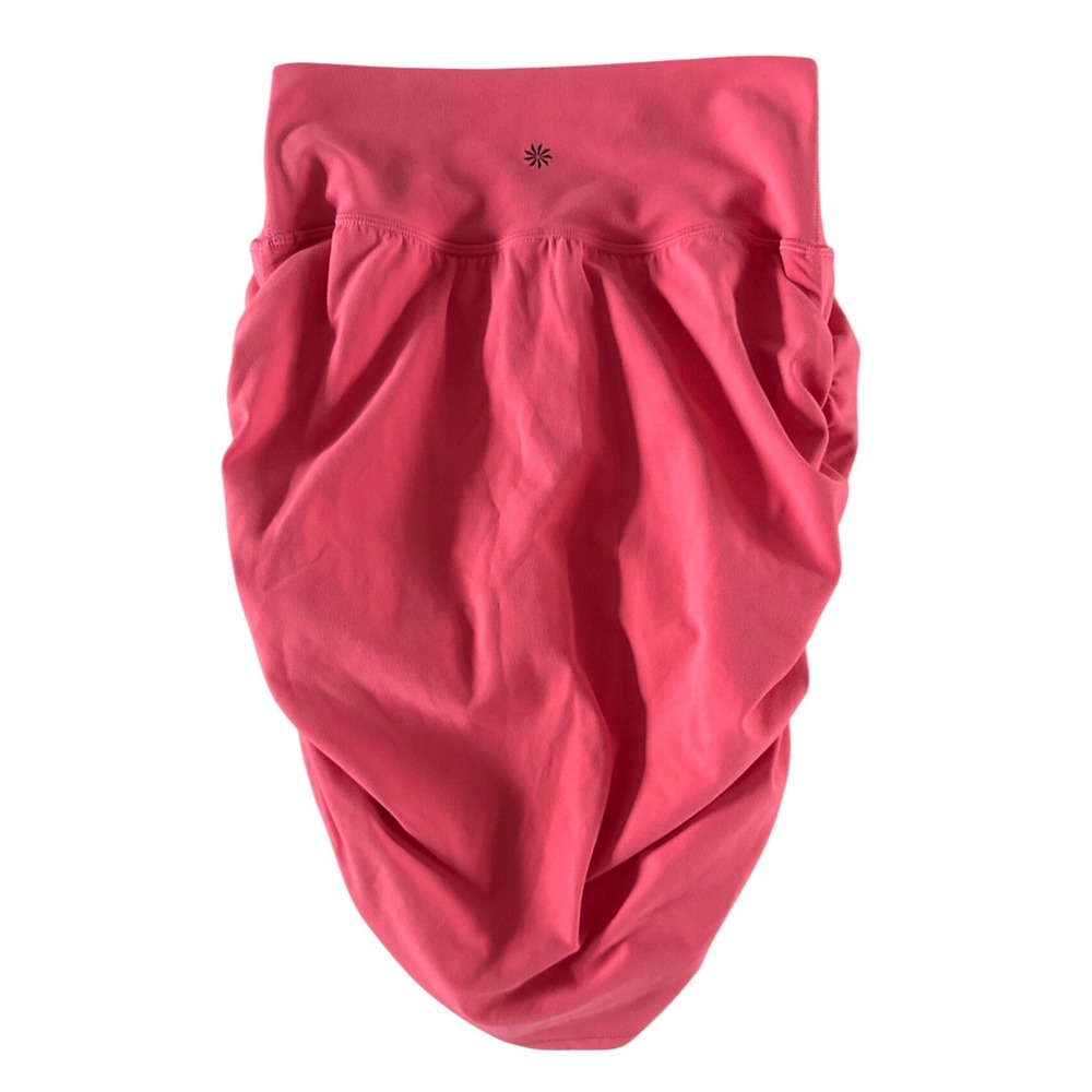 Athleta Transcend Skort Skirt Ruched Built in Shorts Coral Pink 837437 Small $79 - Picture 14 of 14